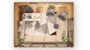 Vorschaubild Designhaus 412 Gr. 2 mit Glasschiebetür (Homeoffice-Gartenhaus) - 44 mm