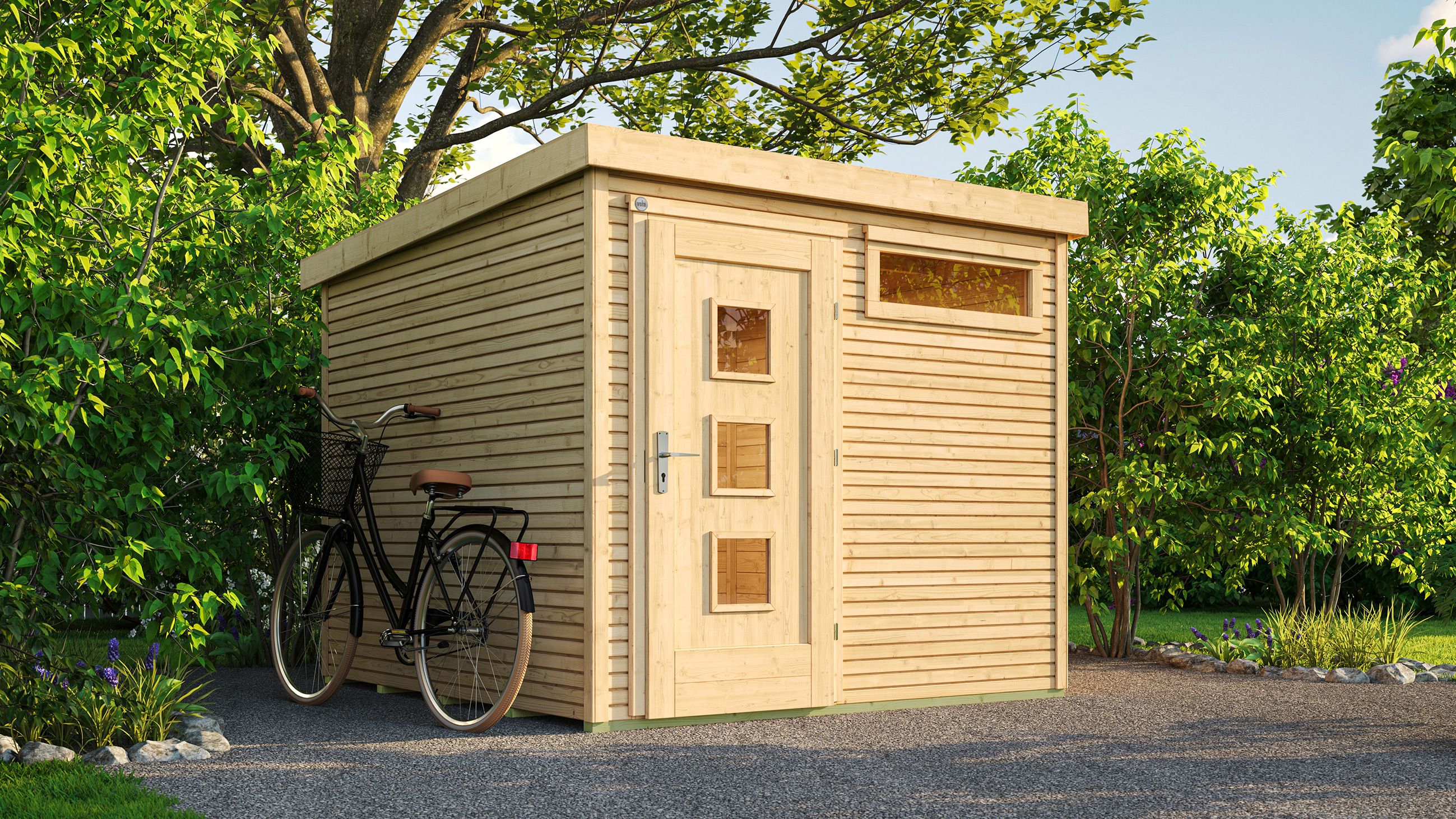 Weka Gartenhaus Designhaus wekaLine 171 mit extra hoher Tür - 28 mm