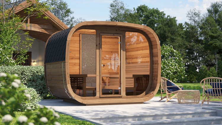 Weka Design Saunahaus Elva mit Thermoholz - 28/42 mm Weka Design Saunahaus Elva mit Thermoholz - 28/42 mm