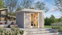 Vorschaubild Weka Design Gartenhaus Pure Garden Amberley mit Design-Doppeltür - 28 mm