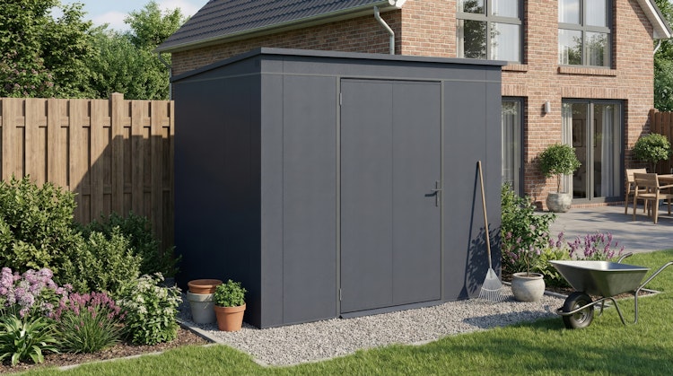 Weka Metall-Gerätehaus Gary 1-9