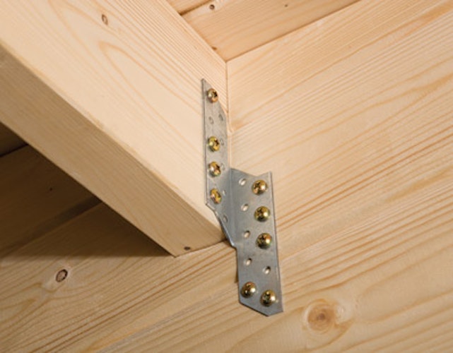Weka 45 mm Gartenhaus 135 mit Vordach (60 cm)