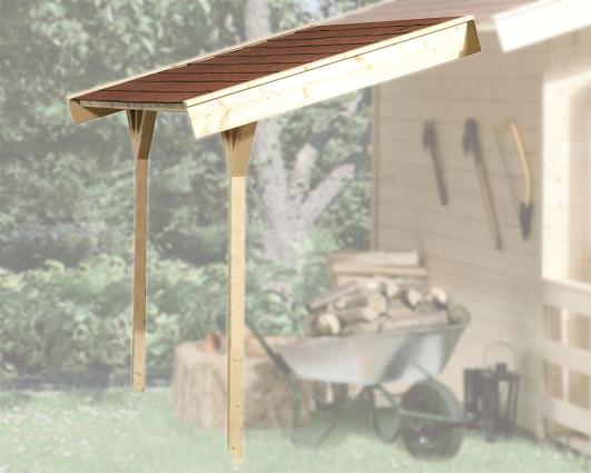 Weka Schleppdach für 28 und 45 mm Blockbohlenhäuser