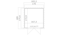 Vorschaubild Weka Gartenhaus Mori mit Pultdach - 13 mm