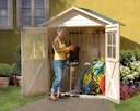 Vorschaubild Weka 14 mm Garten- und Terrassenschrank 351/357 mit Satteldach