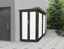 Weka Gartenschrank Geräteschrank Garten [Q] Kompakt anthrazit