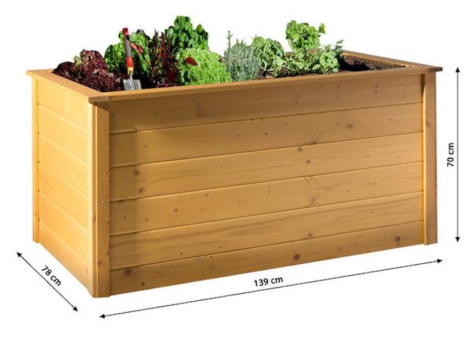 Weka Hochbeet B 139 x T 78 - 650 l -Eiche hell lasiert - Aktionsangebot Weka Hochbeet B 139 x T 78 - 650 l -Eiche hell lasiert - Aktionsangebot