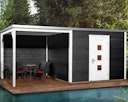 Vorschaubild Weka Designhaus 413 B 45 mm inkl. 300 cm Anbau