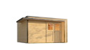 Vorschaubild Weka Design Gartenhaus Pure Garden Amberley mit Massivholz-Doppeltür - 44 mm