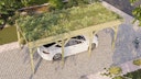 Vorschaubild Weka Einzelcarport mit Dachbegrünung 328 x 718 cm - kesseldruckimprägniert