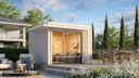 Vorschaubild Weka Design Gartenhaus Pure Garden Amberley mit Aluminium-Schiebetür - 28 mm