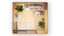 Vorschaubild Designhaus 412 Gr. 1 mit Glasschiebetür (Homeoffice-Gartenhaus) - 44 mm