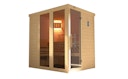 Vorschaubild Weka Premium Massivholz-Elementsauna Kemi Panorama 1 mit Glastür+2 Fenster und Sternenhimmel - 45 mm