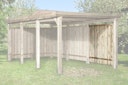 Vorschaubild Weka Seitenwand für Carports 617, 618, 611, 606, 616, 609, Anlehncarport - kesseldruckimprägniert - 20 mm