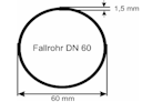 Vorschaubild Rohrverbinder DN 60/60 zum Kleben braun
