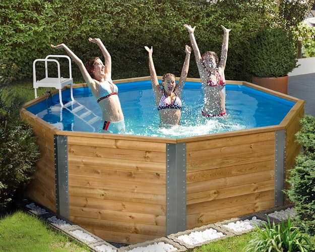 Weka 45 mm Massivholzpool 593 - 45 mm - 310 x 310 cm
