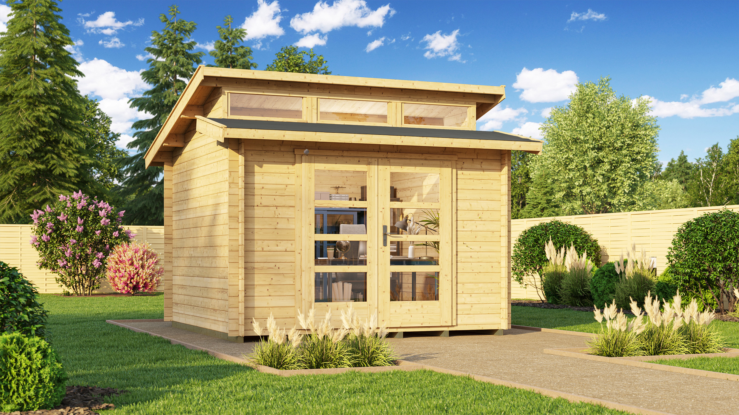 Weka 28 mm Gartenhaus 158