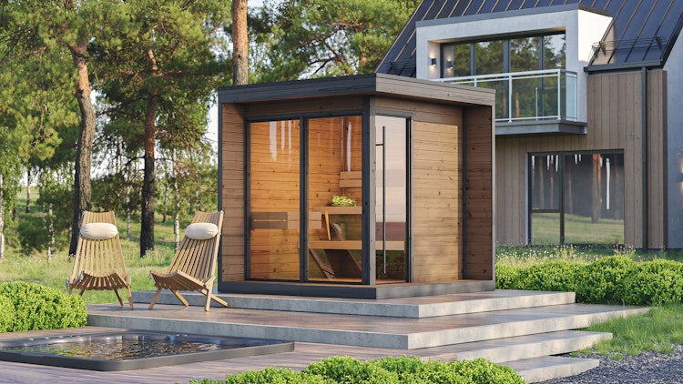 Weka Design Saunahaus Viira 2 mit Thermoholz - 40 mm Weka Design Saunahaus Viira 2 mit Thermoholz - 40 mm