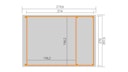 Vorschaubild Weka Tabaluga Sandkasten Bully Gr. 2 270 x 214 cm