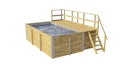 Vorschaubild Weka Massivholzpool 595 Gr. 1 - 45 mm - 400 x 301 cm