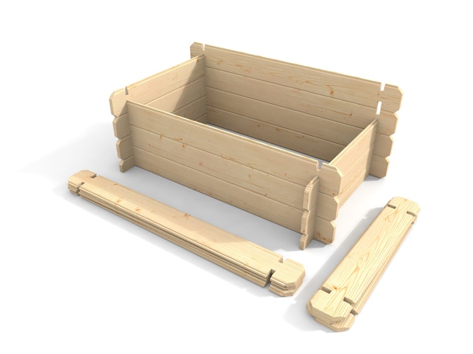 Weka Hochbeet 669 D naturbelassen B 100 x T 60 x H 69 cm - 400 l Weka Hochbeet 669 D naturbelassen B 100 x T 60 x H 69 cm - 400 l