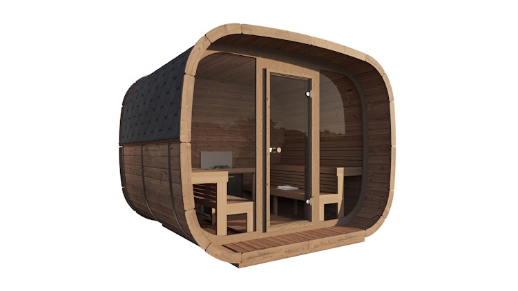 Weka Design Saunahaus Elva mit Thermoholz - 28/42 mm Weka Design Saunahaus Elva mit Thermoholz - 28/42 mm