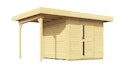 Vorschaubild Weka Gartenhaus Designhaus 172 A mit Design-Einzeltüre und Anbau (147 cm)