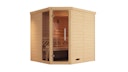 Vorschaubild Weka Premium Massivholz-Elementsauna Kemi Eck 1 mit Glastür/Fenster inkl. Komfortpaket - 45 mm