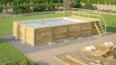 Vorschaubild Weka Massivholzpool 595 Gr. 2 - 45 mm - 636 x 400 cm