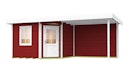 Vorschaubild Weka Blockbohlen Saunahaus Salo 2 (mit 303 cm Anbau) inkl. Elementsauna 28/68 mm