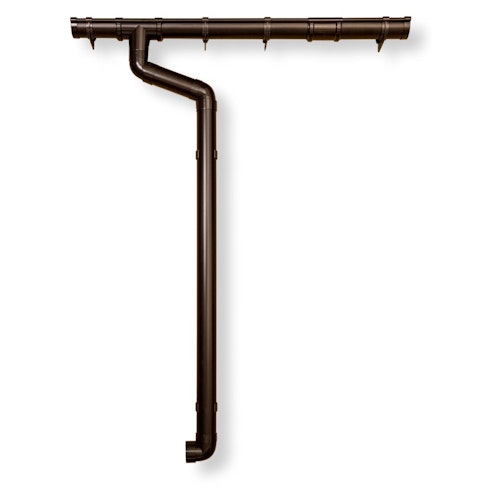 Kunststoff Dachrinnenset für Solid Gartenhaus Dainville (S845)
