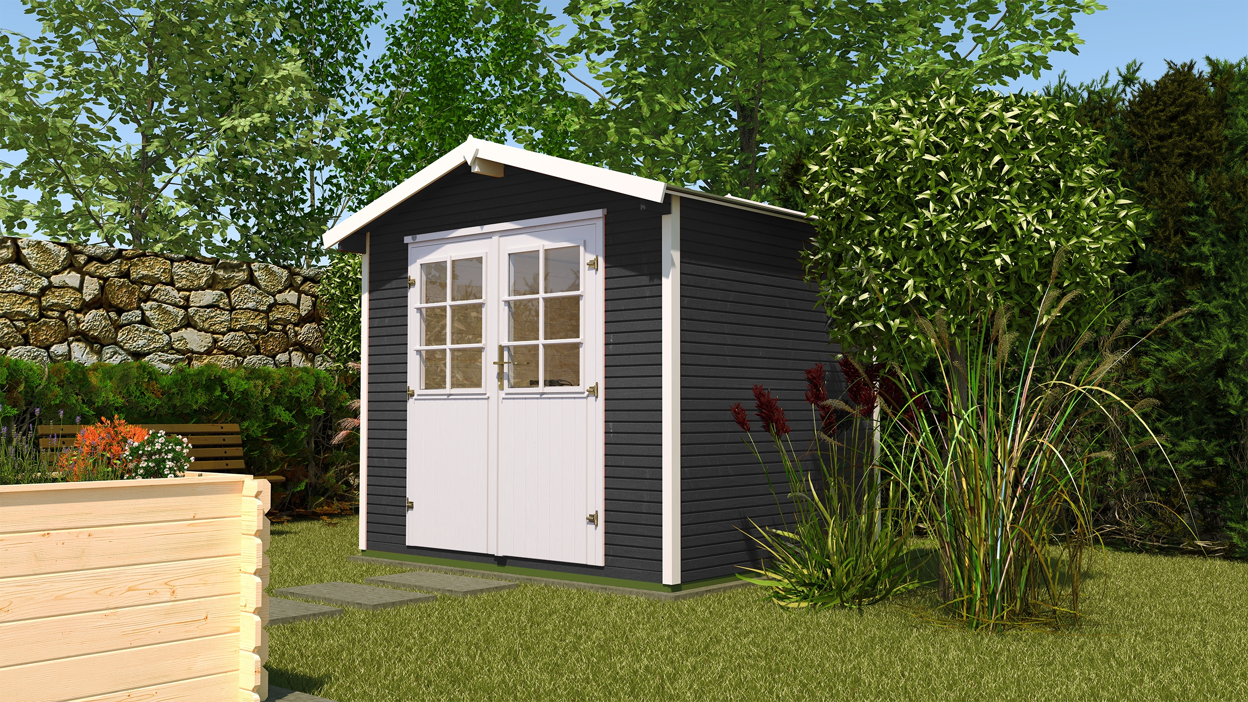 Weka Gartenhaus 218 wekaLine - 28 mm