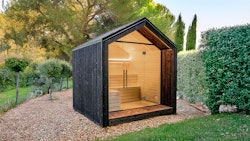 Weka Design Saunahaus Luua mit Thermoholz - 175 mm (Lieferung vormontiert)