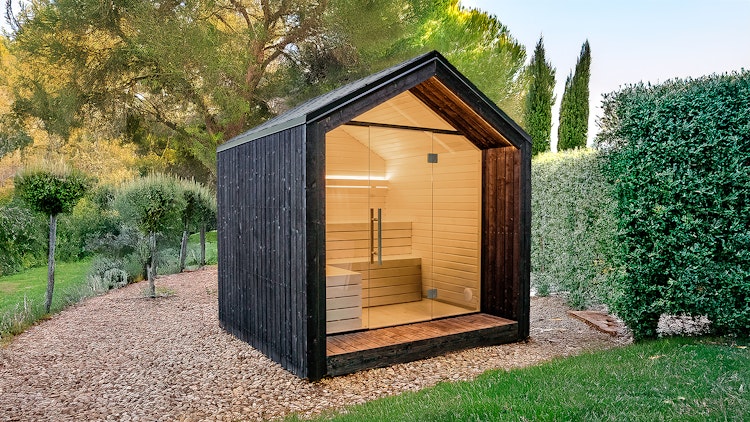 Weka Design Saunahaus Luua mit Thermoholz - 175 mm (Lieferung vormontiert) Weka Design Saunahaus Luua mit Thermoholz - 175 mm (Lieferung vormontiert)