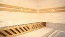Weka Premium Massivholz-Elementsauna Kemi Eck 2 mit Glastür/Fenster inkl. Komfortpaket - 45 mm