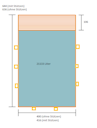 Weka Massivholzpool 595 Gr. 2 - 45 mm - 636 x 400 cm