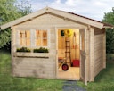 Vorschaubild Weka 45 mm Gartenhaus 139 A mit Vordach (60 cm)