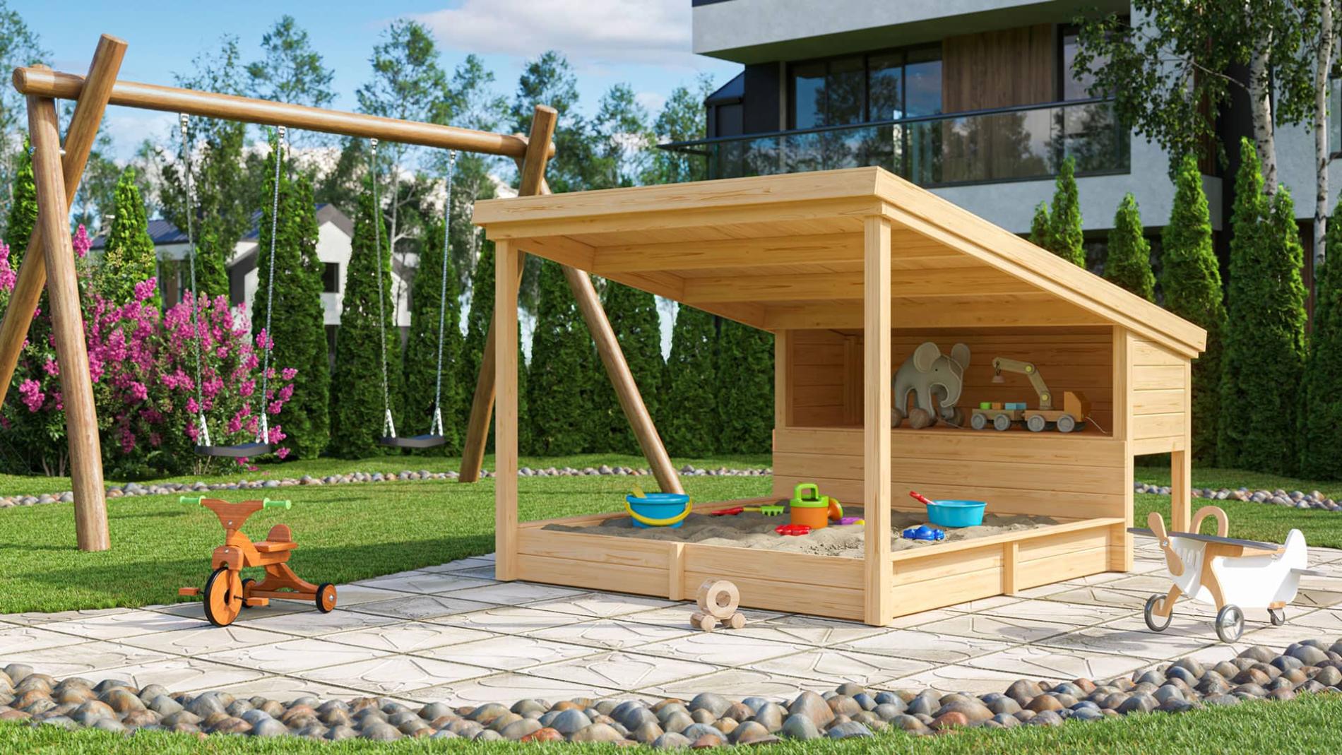 Weka Tabaluga Sandkasten Bully Gr. 2 270 x 214 cm