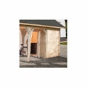 Vorschaubild Weka Carportlagerraum für Einzelcarport 614/615 Leimholz Flach- und Satteldach Gr. 2