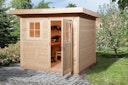 Vorschaubild Weka 28 mm Gartenhaus 170 mit Vordach (50 cm)
