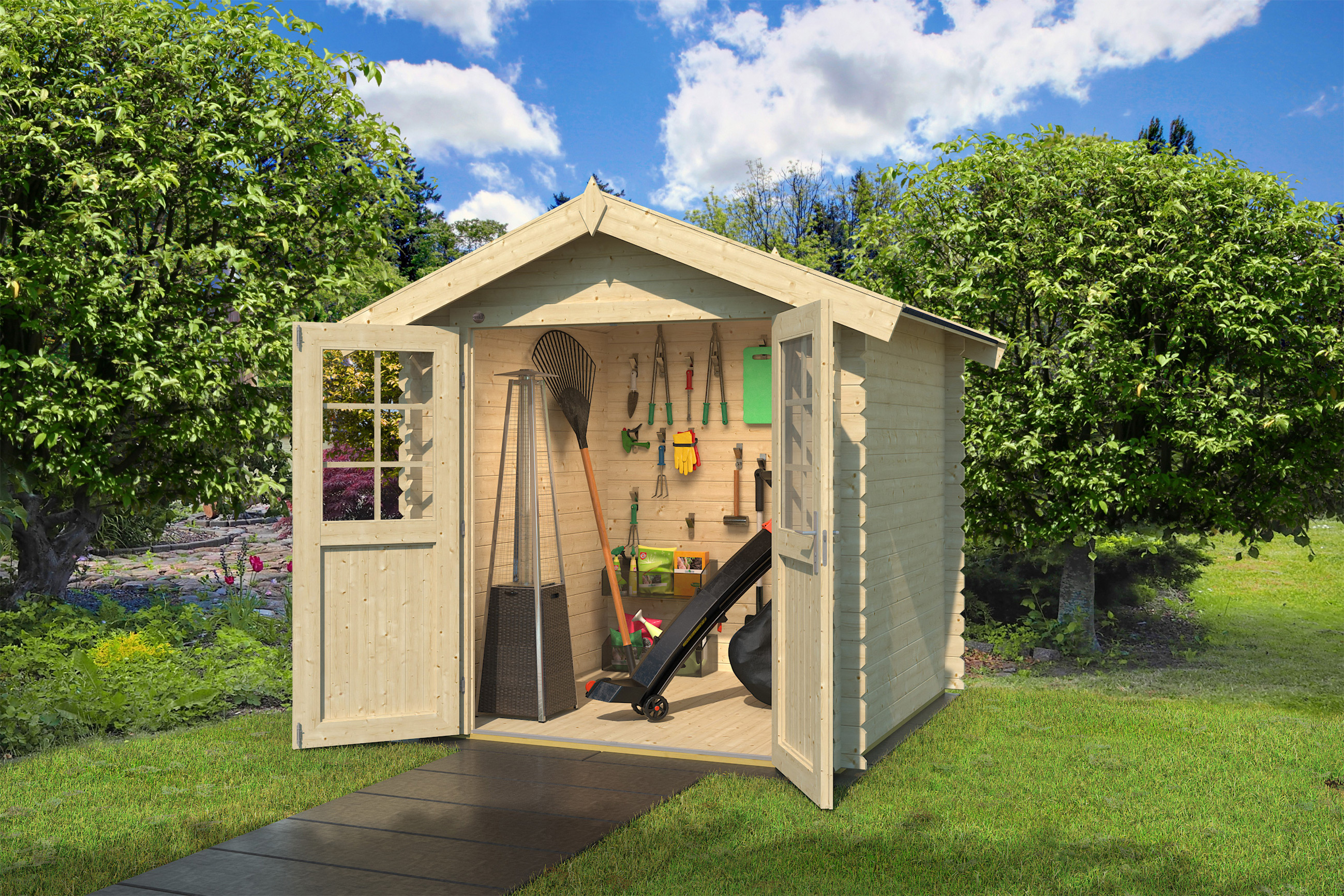 Weka Gartenhaus 209 - 28 mm