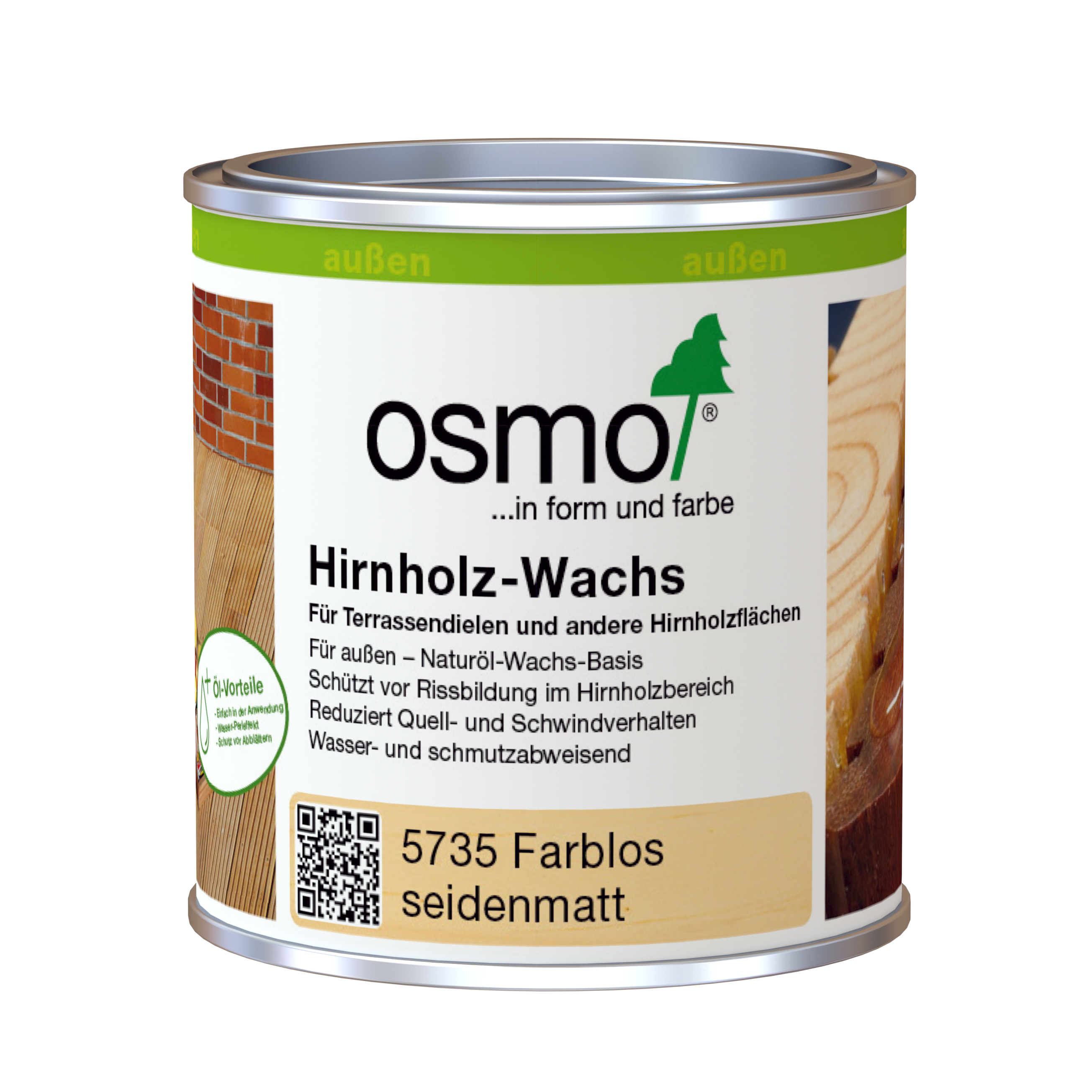 OSMO Hirnholz-Wachs 5735 Farblos 0,375 Liter