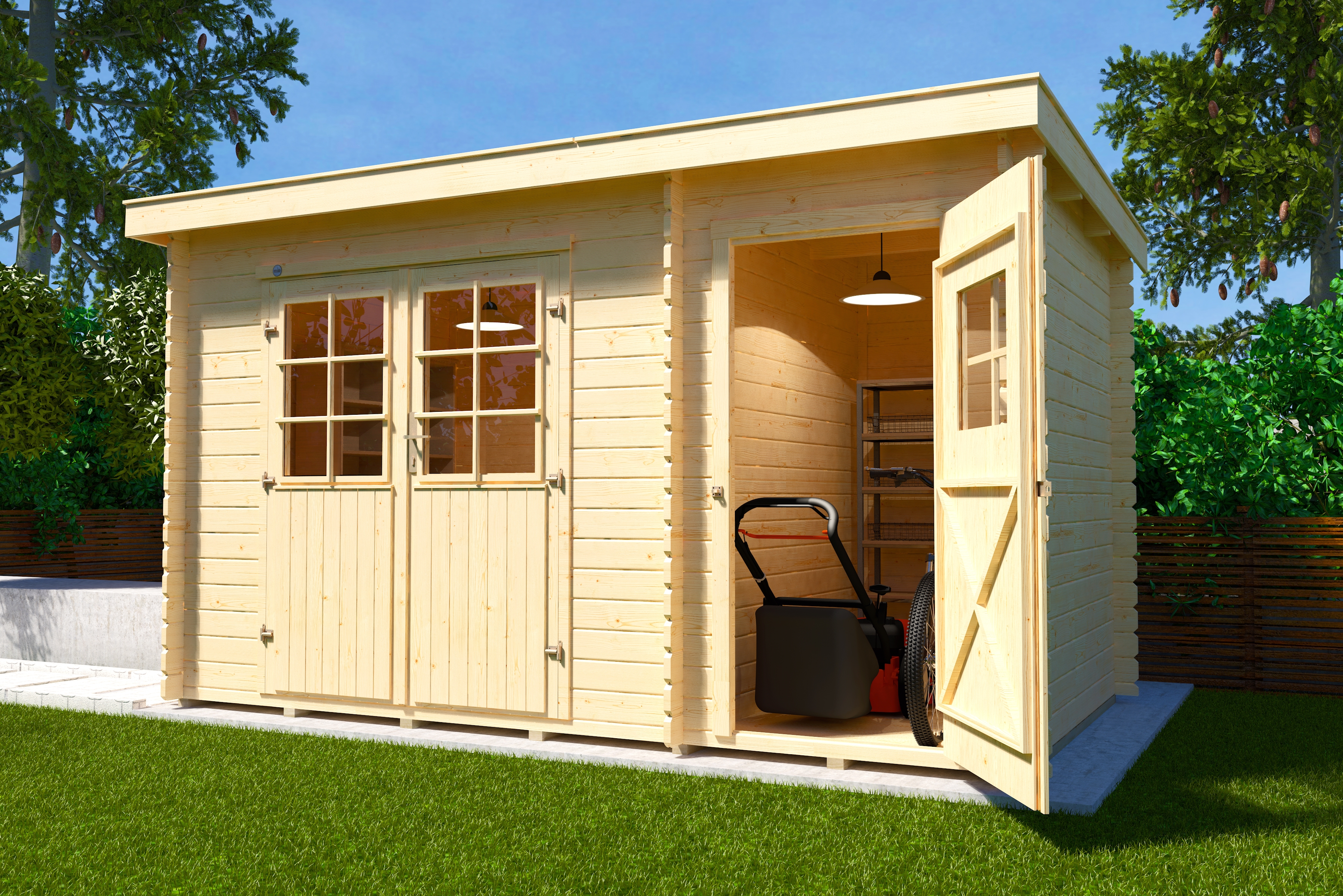 Weka Gartenhaus 254 - 28 mm