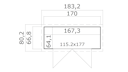 Vorschaubild Weka Gartenhaus Mori mit Pultdach - 13 mm