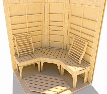 Weka IR Kabine mit wekaTherm FlÃÂÃÂ¤chenstrahler