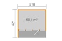 Vorschaubild Weka Gartenhaus Designhaus Cubilis 4.0 mit Lamellenelementen - 45 mm 