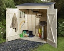 Vorschaubild Weka 14 mm Garten- und Terrassenschrank 361 mit Flachdach
