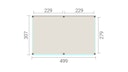 Vorschaubild Weka Design Pavillon Lumley - 500 x 300 cm