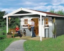 Vorschaubild Weka 28 mm Gartenhaus 110 A mit Vordach (200 cm)