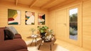 Vorschaubild Weka Design Gartenhaus Pure Garden Amberley mit Design-Doppeltür - 28 mm